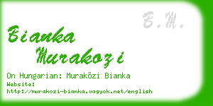 bianka murakozi business card
