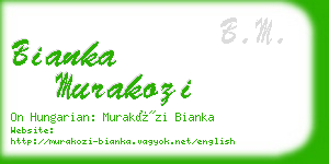 bianka murakozi business card